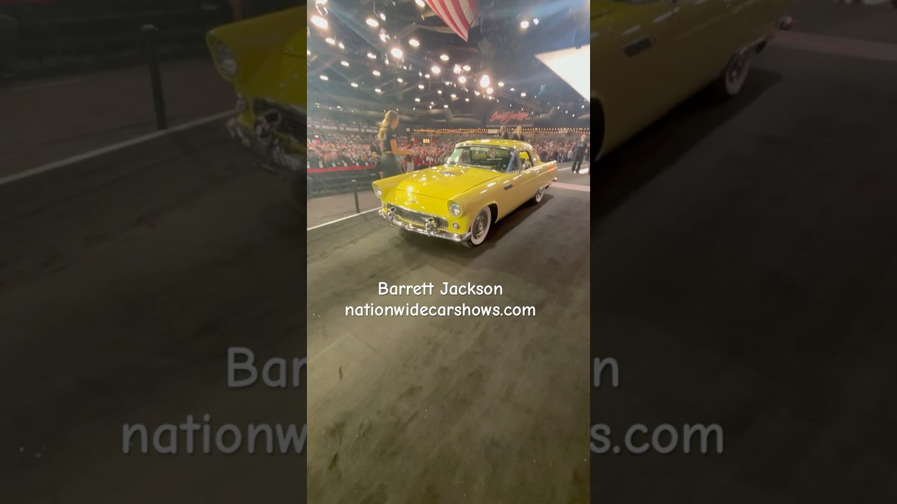 56 Ford Thunderbird, leaving Auction block 