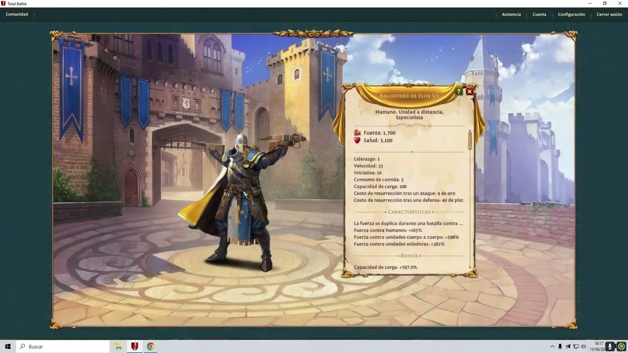 Apilamiento de tropas sencillo Total Battle con calculadora