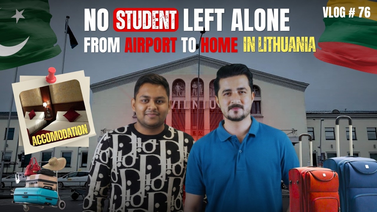 From Airport to Apartment in Lithuania 🇱🇹  Full Support by STEM Global Consultants #studyinlithuania