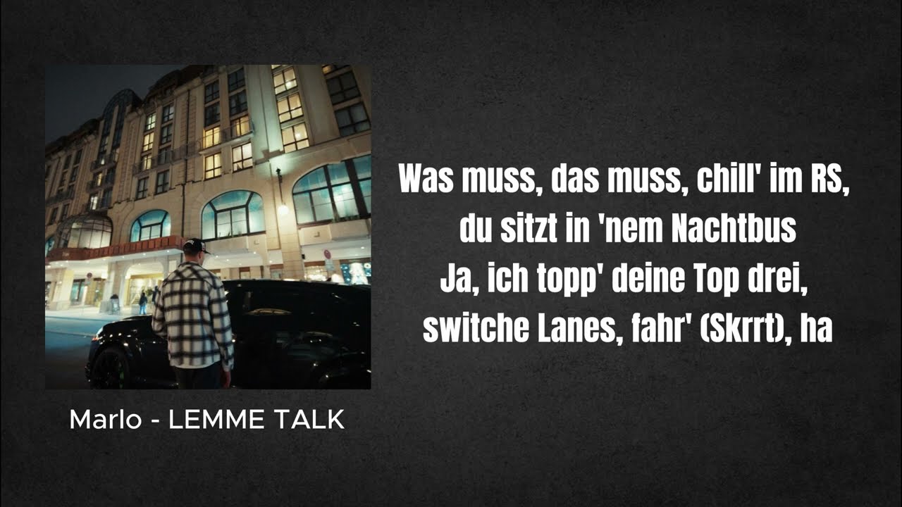 Marlo - LEMME TALK (Lyrics)