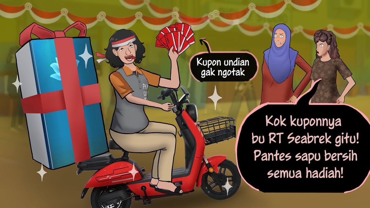 Fomo sepeda listrik, Bu RT Korupsi Hadiah Agustusan | Kartun Animasi Drama