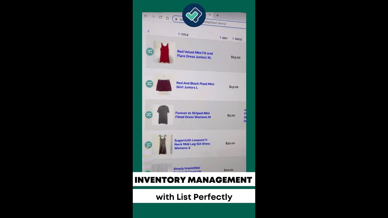 Inventory Management for Crossposted Listings Made Easy with The List Perfectly Catalog! #shorts