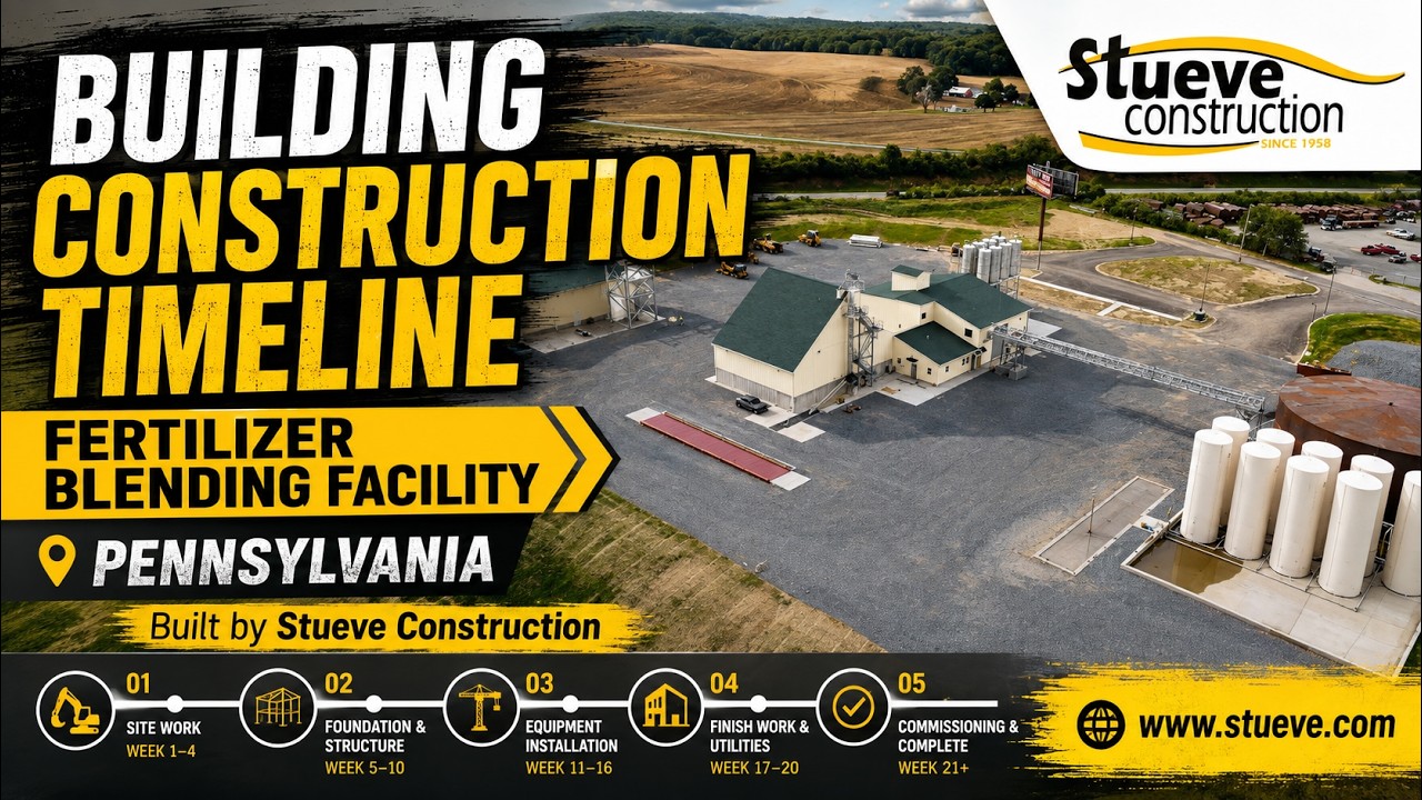 Glen Rock, PA Liquid Fertilizer Production Plant Timeline - Stueve Construction