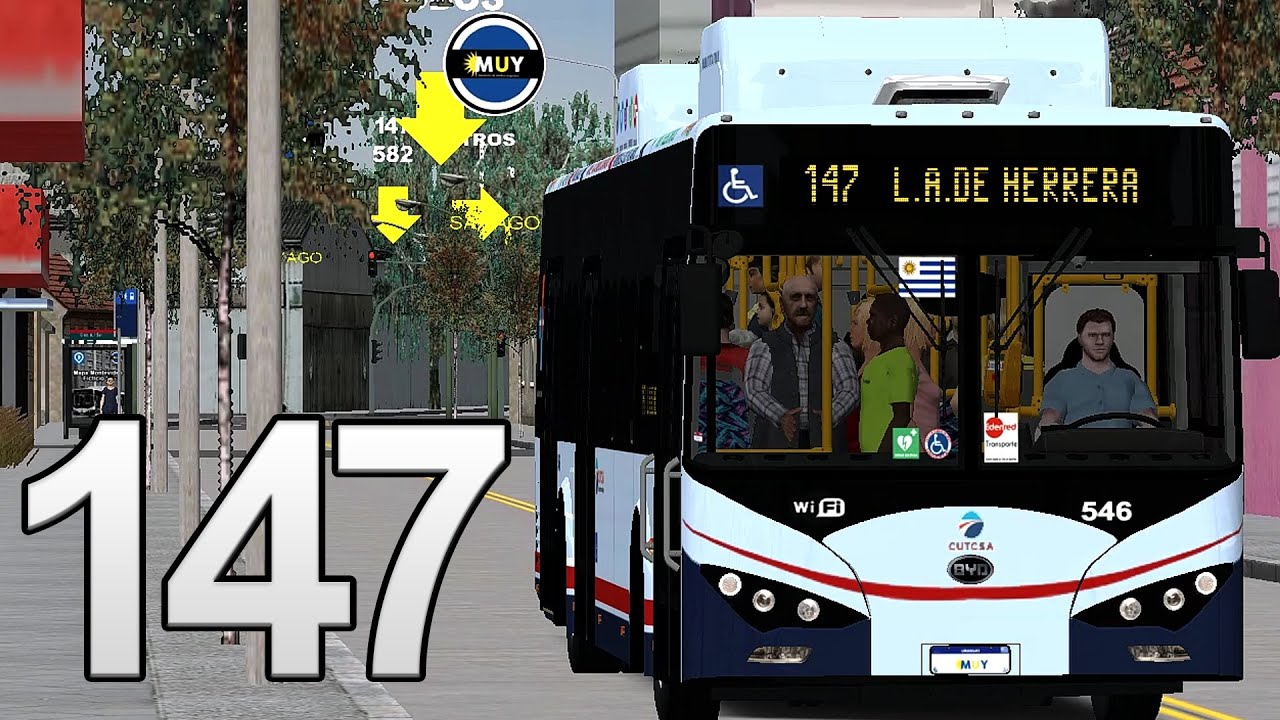 【 OMSI 2 】— Linea 147 - CUTCSA | Mapa Montevideo Ficticio v3.2