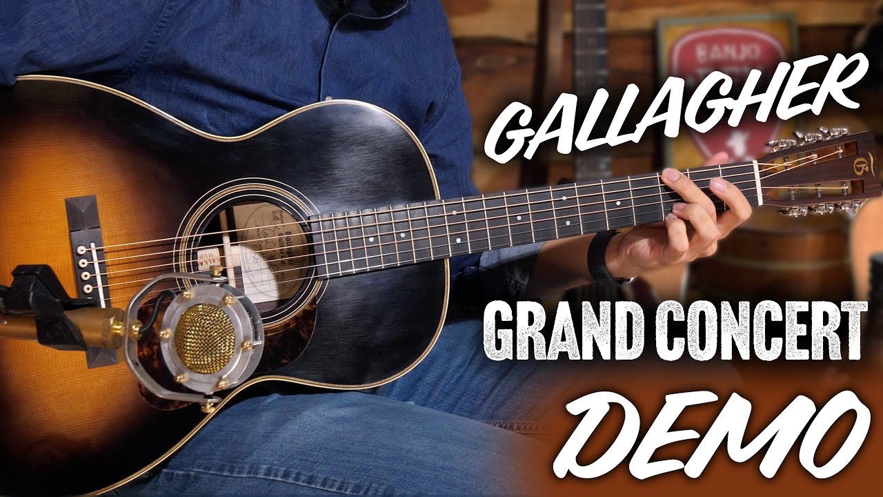 Демонстрация концертной гитары Gallagher Bluegrass Bell Grand!