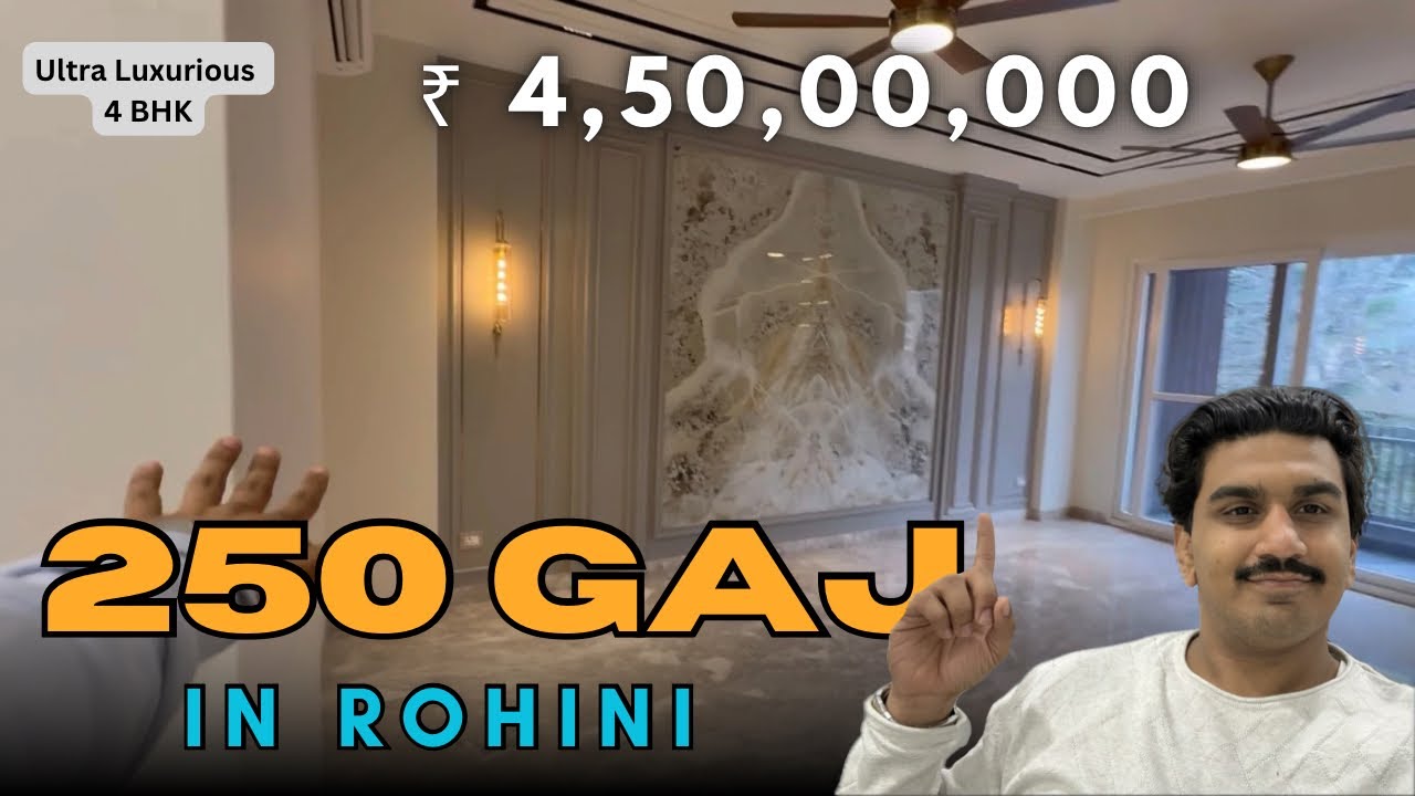   250 Gaj New Builder Floor in Rohini | 4 BHK Ultra Luxurious Floor