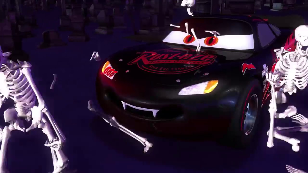 Cars 3 Esqueletos ⚡️Evil McQueen Halloween dia das Bruxas 1