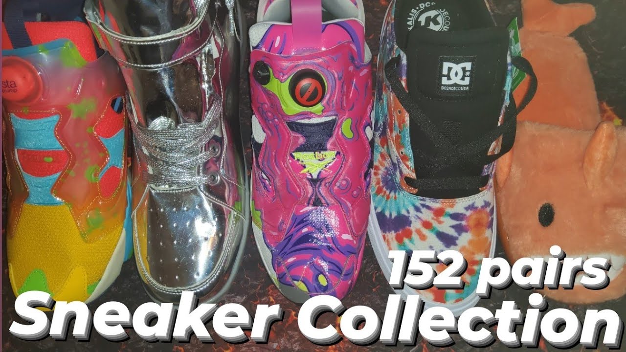 My sneaker collection | My 5 newest pairs of sneakers | Reebok Pump, DC Shoes + more