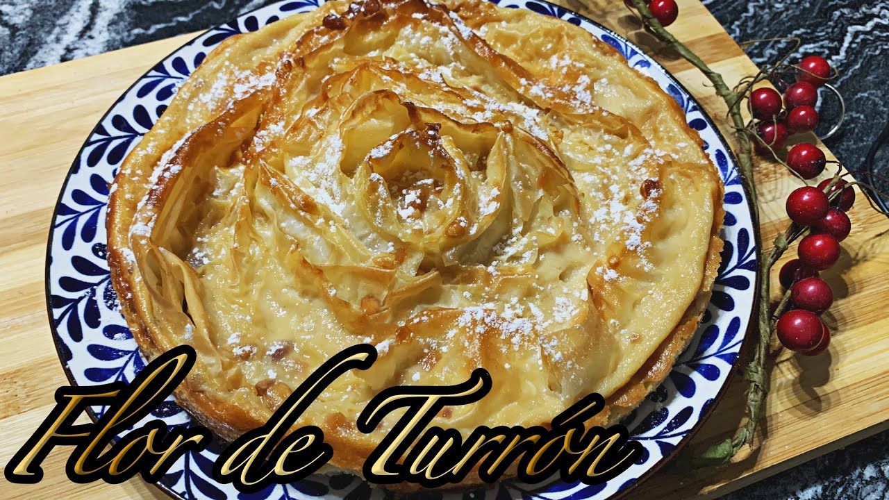 FLOR DE TURRON PARA NAVIDAD BUENISUMAAAAA