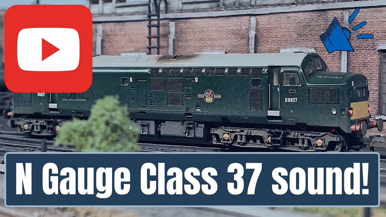 N Gauge Graham Farish Class 37 Diesel with sound, stay alive and cab lights.