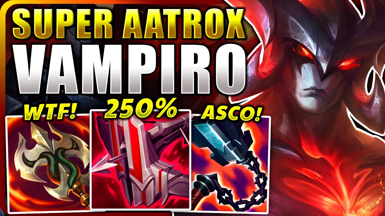 🩸&iexcl;HUYEN SIN CONTROL cuando (ME CURO TODA LA VIDA) de 1 GOLPE con la *SUPER BUILD INMORTAL de AATROX*