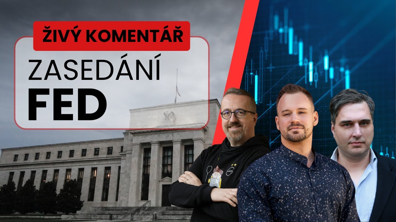 🔴Živý komentář k rozhodnutí Fed: Rychlý růst cen ropy a jak to ovlivní inflaci + zlato, akcie a BTC