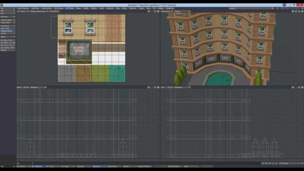 Texturing game assets in Lightwave 3d