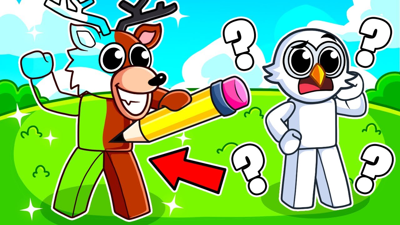 Become What You Draw Hide and Seek in Roblox!!