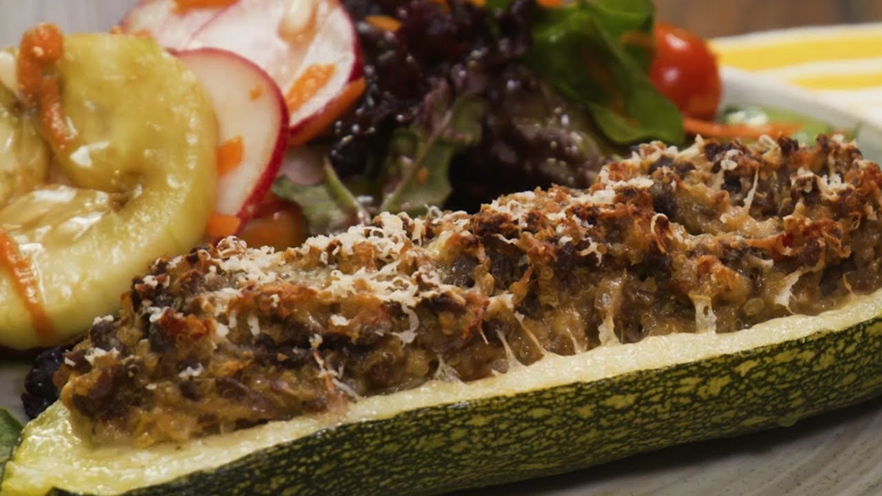 Zapallito italiano relleno de carne y quinua (quinoa) | BUENAZO!