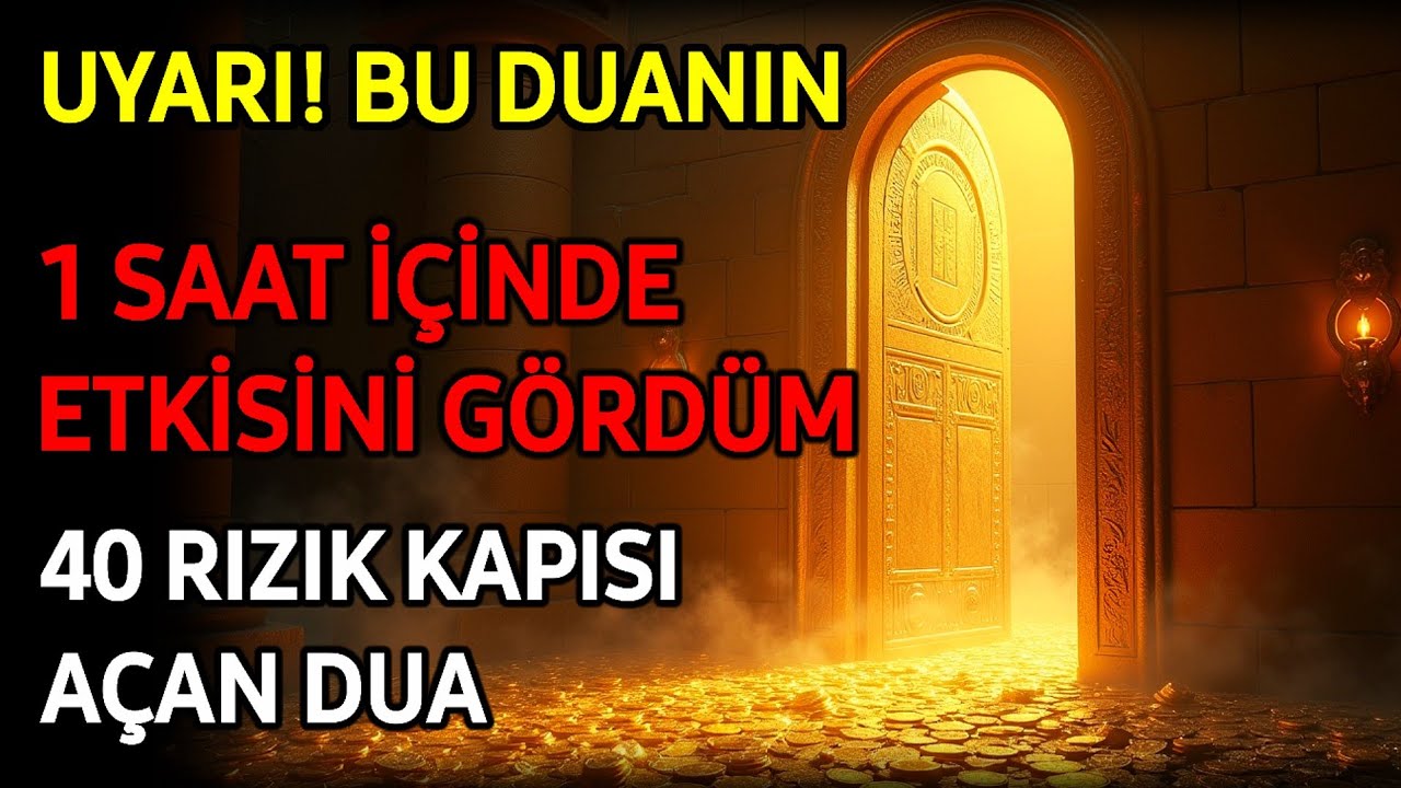 UYARI! BU DUANIN 1 SAAT İÇİNDE ETKİSİNİ GÖRDÜM 40 RIZIKKAPISI AÇAN DUÂ