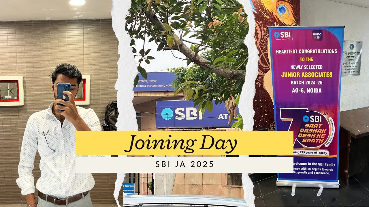 My SBI JA 2025 Joining Day Experience 🎉 | Points to remember | Delhi Circle | #sbi #sbija