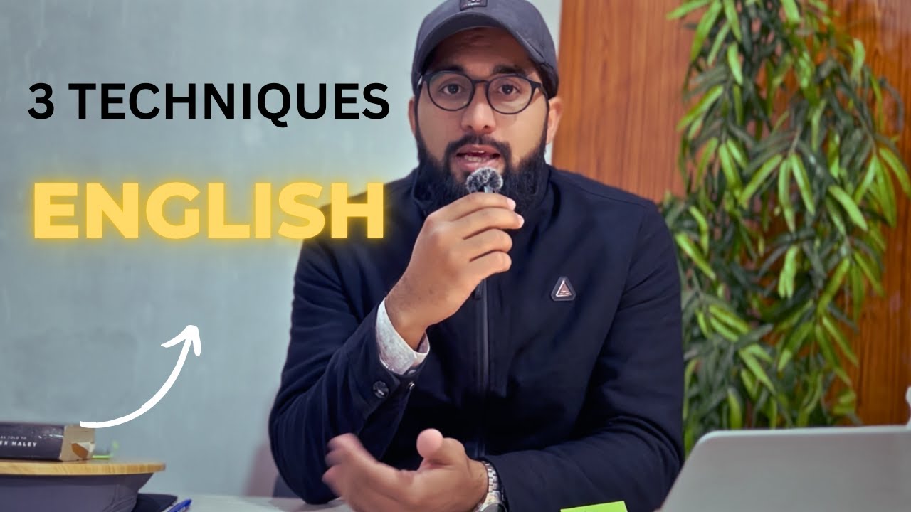 The only 3 techniques you need to master English Language