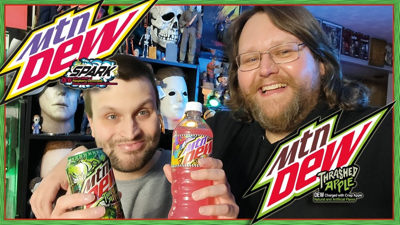 Mountain Dew Thrashed Apple and Mountain Dew Spark Review