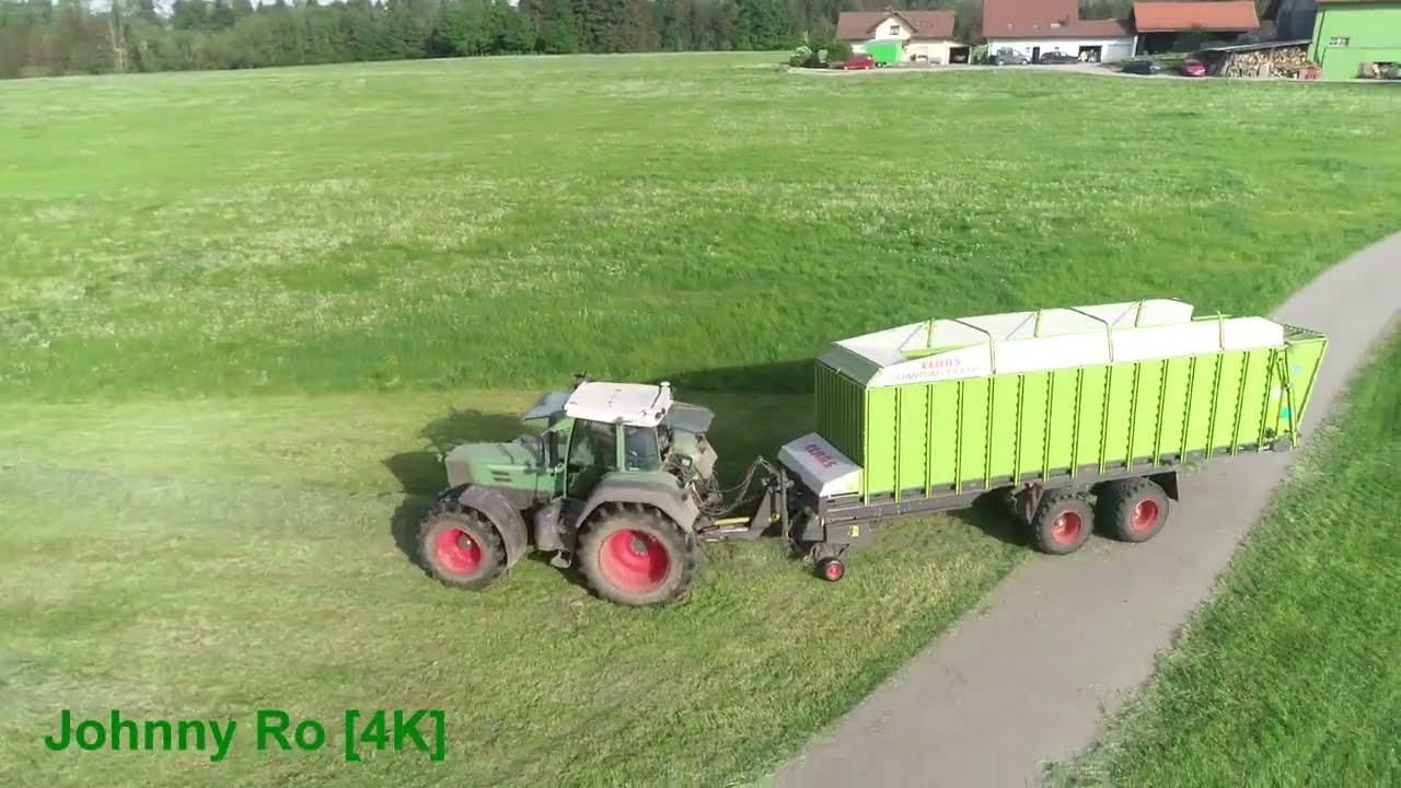 Heuernte mit Fendt 924 Vario, 309, Claas Liner 3000, Quantum 2500P,  erster Schnitt 2022 [4K]