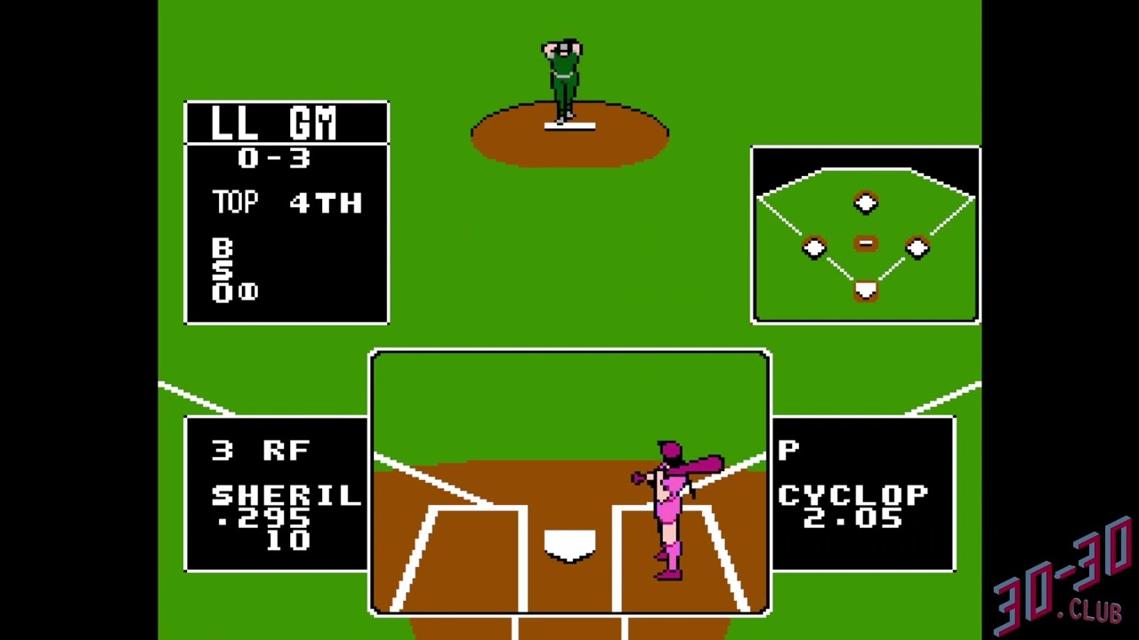 Baseball Stars (NES) - Gameplay