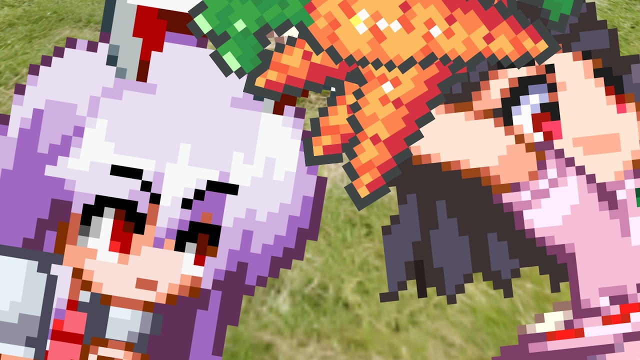 Tewi steals Reisen's carrots and then says 