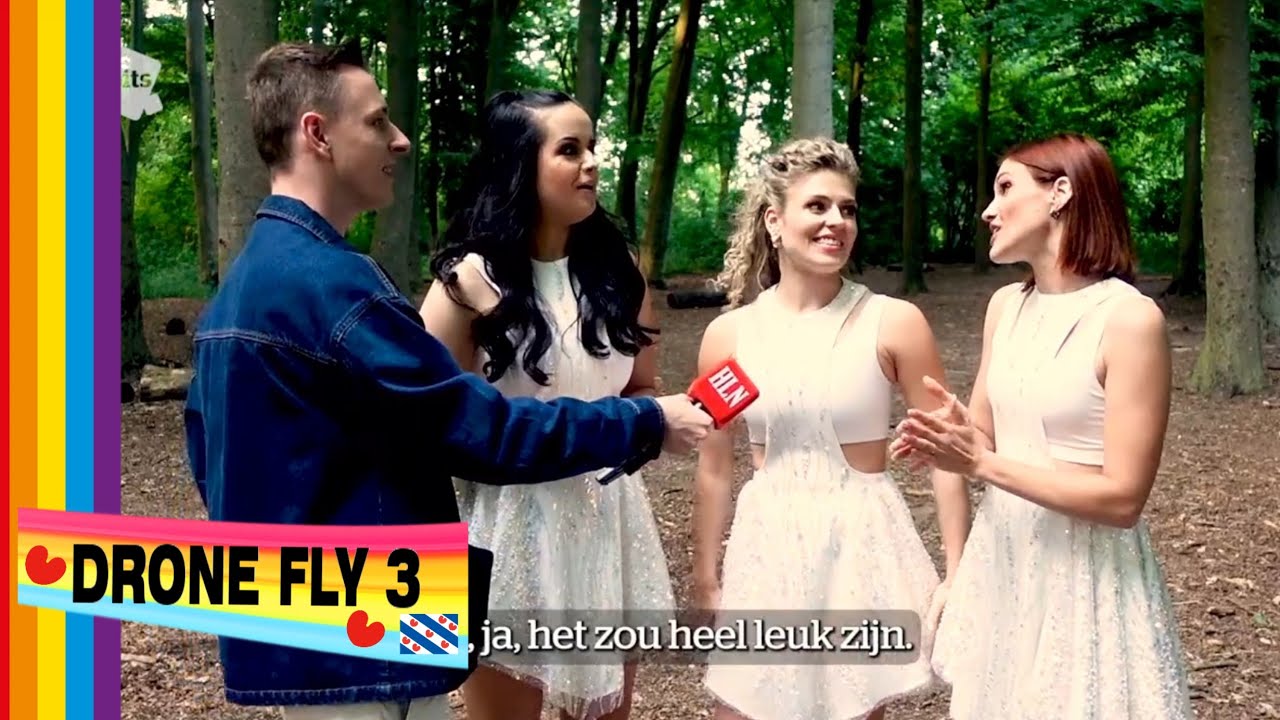 HLN K3 Showbits interview met Hanne Marthe en Julia over hun nieuwe videoclip en nummer Goden