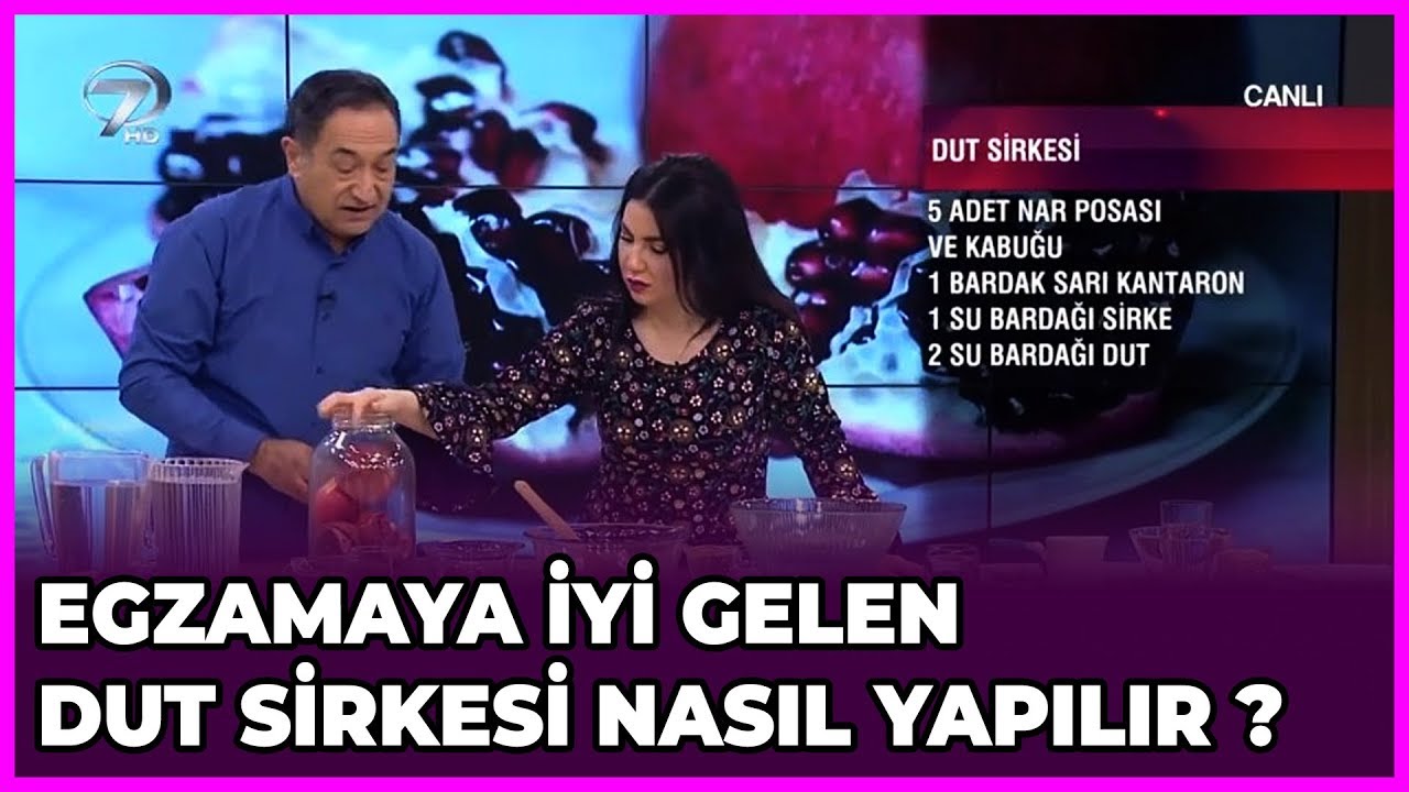 Egzamaya İyi Gelen Dut Sirkesi Nasıl Yapılır ? | Dr. Feridun Kunak Show | 29 Ocak 2019