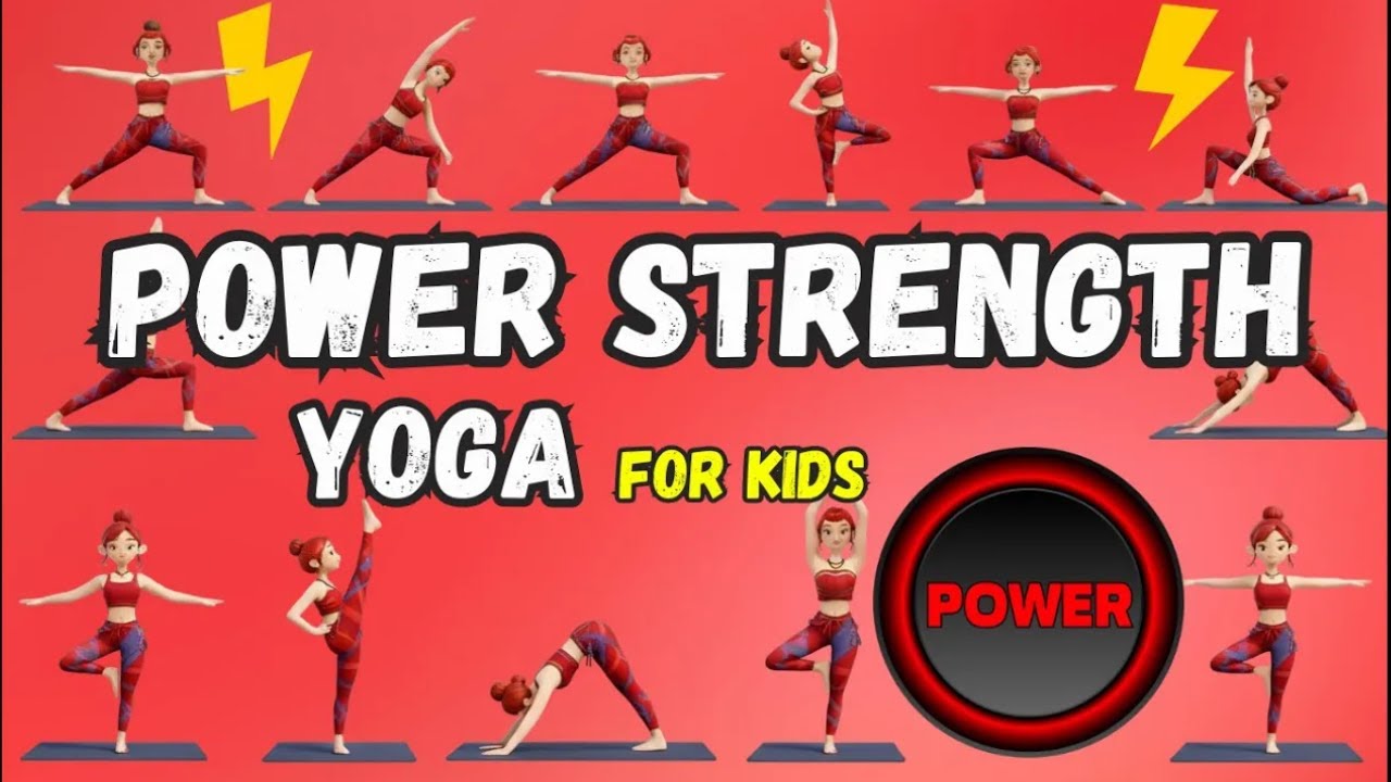 12 Minute Power Yoga for Kids | Strength Building Routine for Beginners