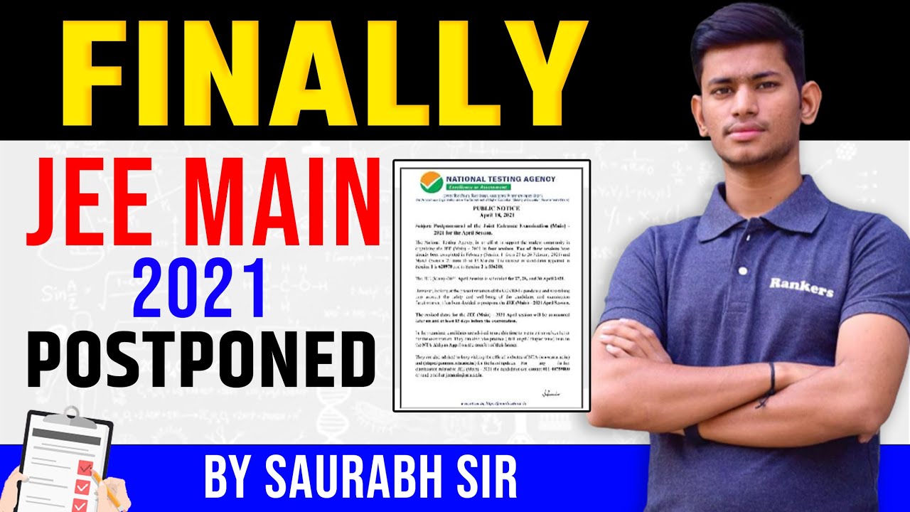 Finally JEE Main 2021 postponed
