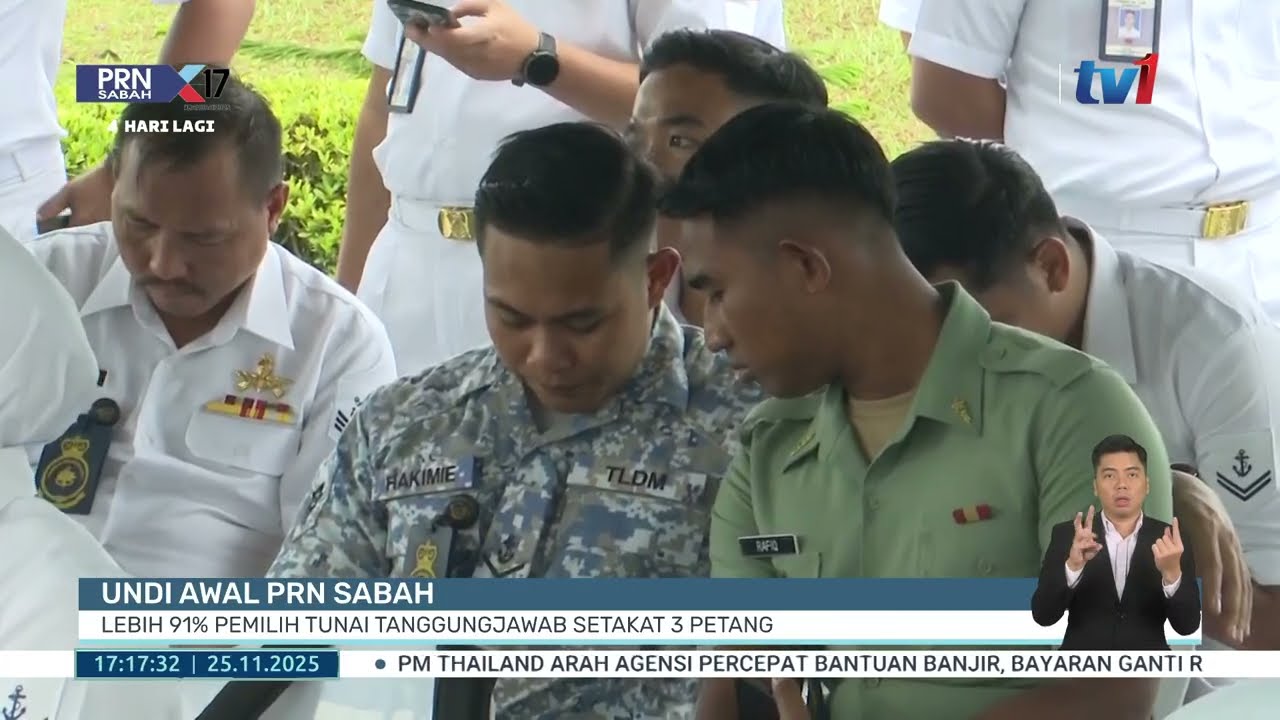 25 NOV 2025 - BW - UNDI AWAL PRN SABAH, LEBIH 91% PEMILIH TUNAI TANGGUNGJAWAB SETAKAT 