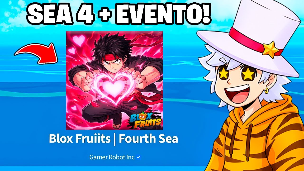 O BLOX FRUITS JÁ ATUALIZOU!! + SEA 4 E NOVO EVENTO ESPECIAL COM SKINS E GACHA