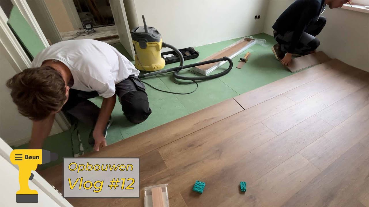 Laminaat leggen met de Beuners! | Bouw Vlog 12
