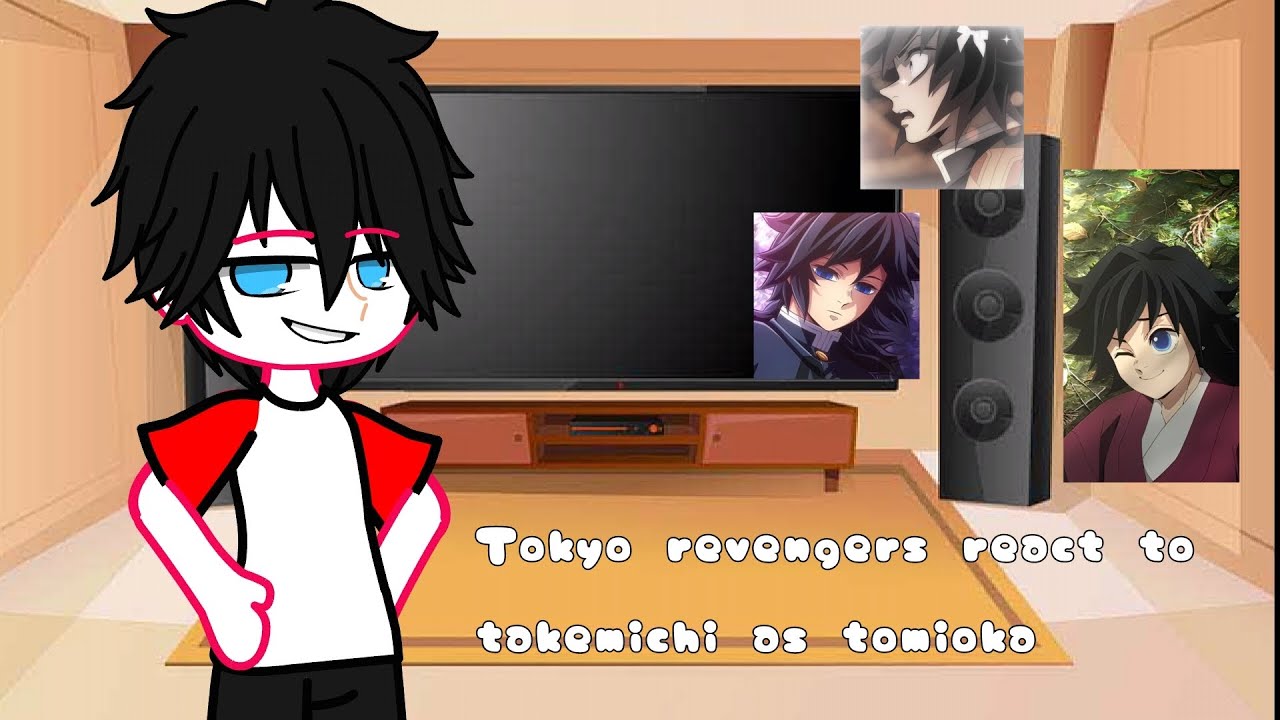 Tokyo revengers react to takemichi as tomioka🌊🎀