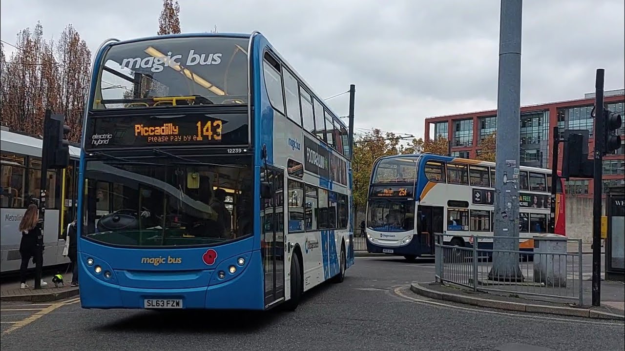 Buses in Piccadilly: 22/11/2021