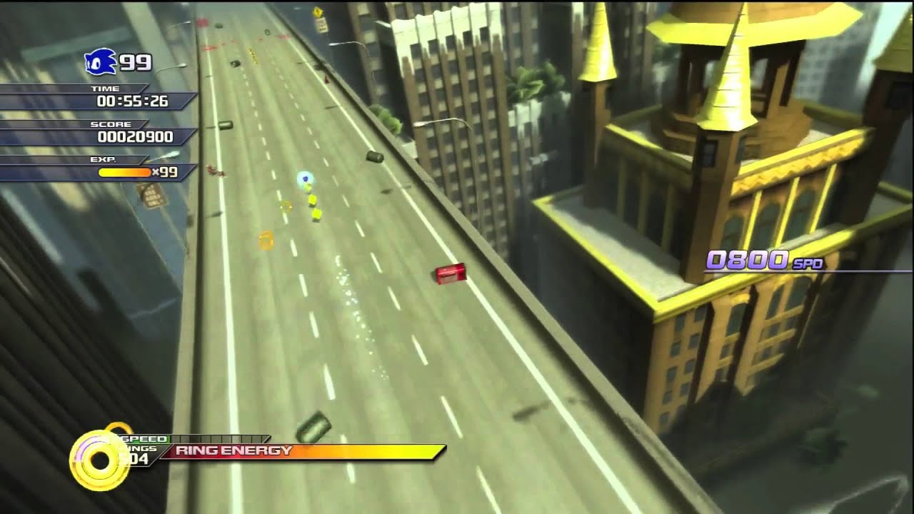 Sonic Unleashed: День Эмпайр-Сити (Пробежка по небоскребам. Акт 3) [1080 HD]