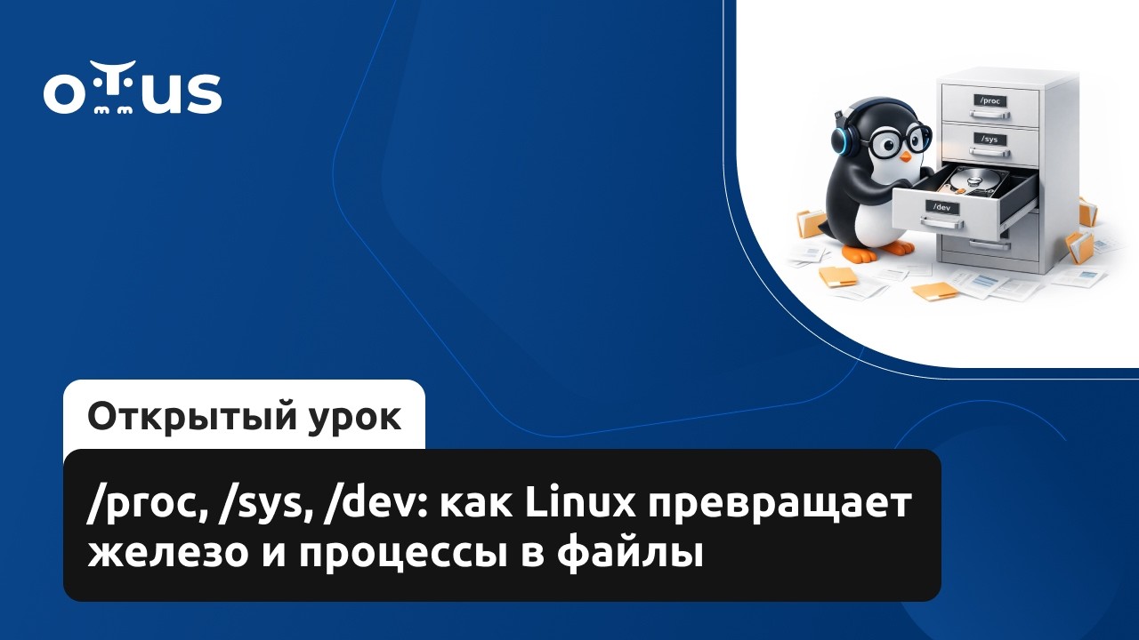 /proc, /sys, /dev: как Linux превращает железо и процессы в файлы