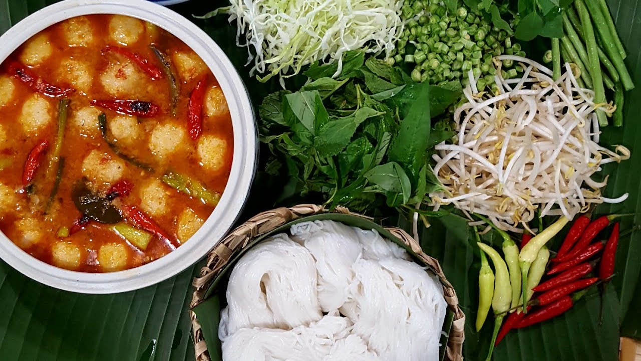 How I Make : Khaopoon Nam Ya Pa | Fish Curry w/ Vermicelli Noodles | Lao Food