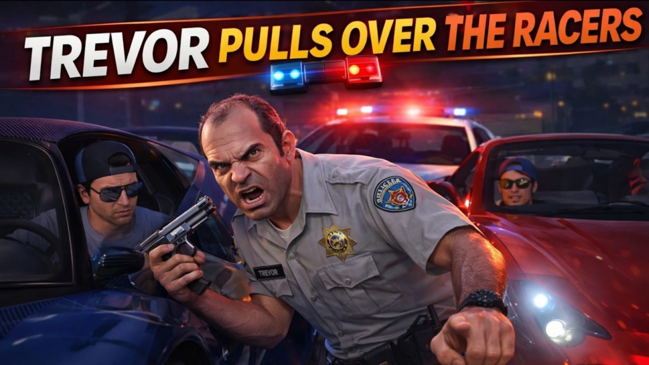 Trevor vs Street Racers 😡🔥 | Worst Traffic Stop Ever | GTA 5