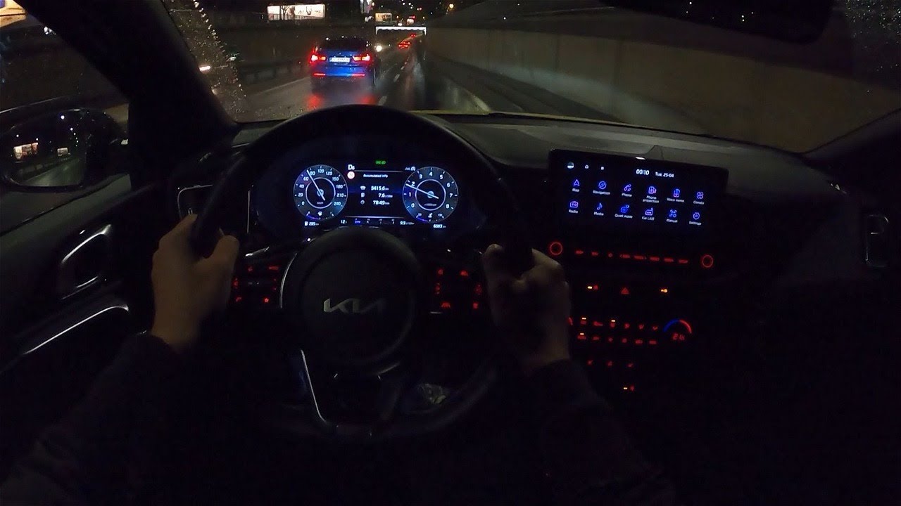 2023 Kia XCeed GT line [1.5 T-GDi, 160 HP] Night POV Test ride #92 CARiNIK