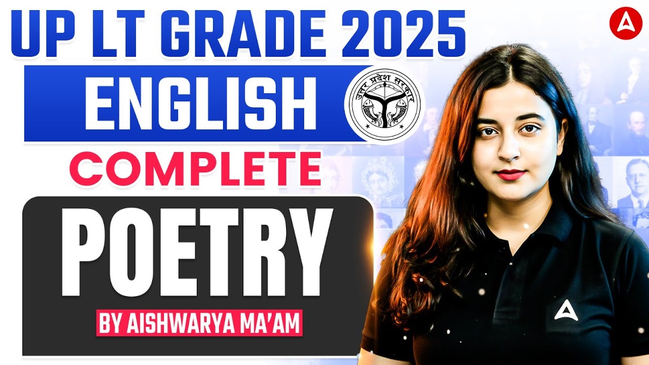 UP LT Grade 2025 English Classes | English Literature Complete Poetry Revision By Aishwarya Ma'am