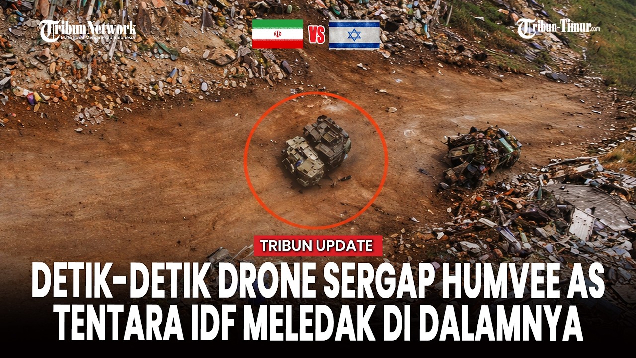 Drone Hizbullah Hantam Kendaraan Militer Israel, Serangan Presisi Terekam