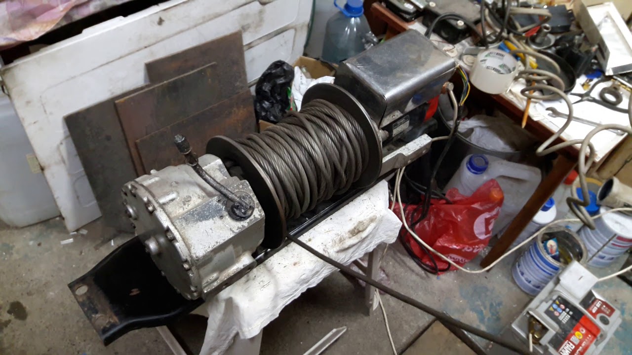 Работа лебедки Aisin AI-1000  2часть.
