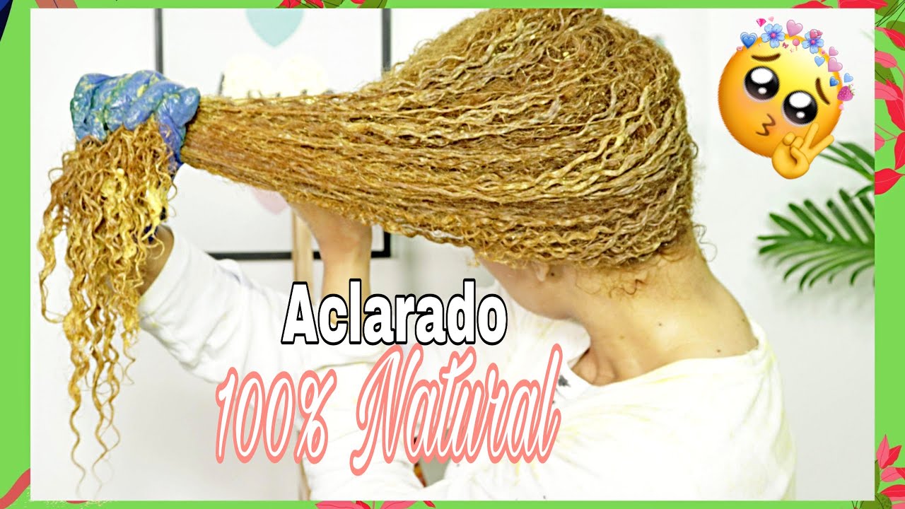 🌿 Cómo ACLARO MI CABELLO Naturalmente con CÚRCUMA🌿 TINTE NATURAL RUBIO | YULIE CABEL