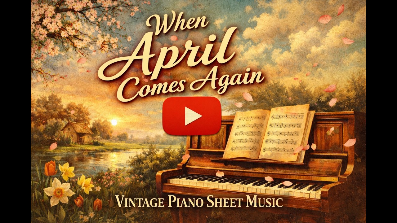 When April Comes Again | Vintage Piano Sheet Music