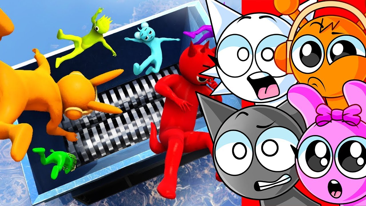 Reacting to SPRUNKI RAGDOLL FAILS!! (Crazy)