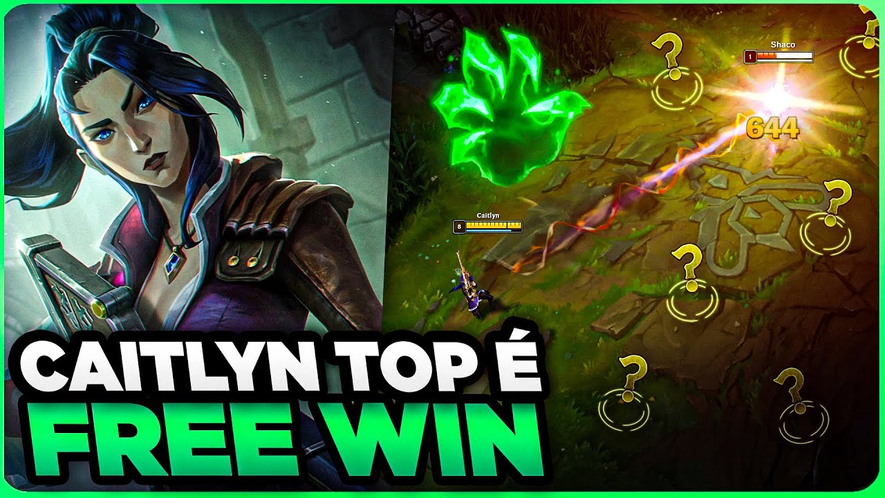 FIZ o SHACO CORINGAR com CAITLYN TOP de GRASP | MONO CAITLYN GAMEPLAY