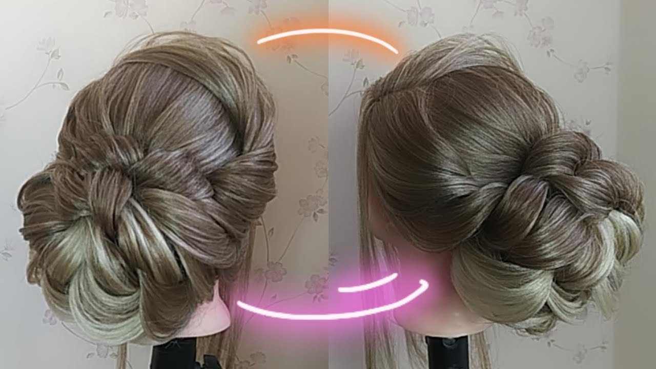 آموزش شنیون بوکل و پولکی#شنیون_مو #شنیون_اروپایی #شنیون @koukabi_hairstylist
