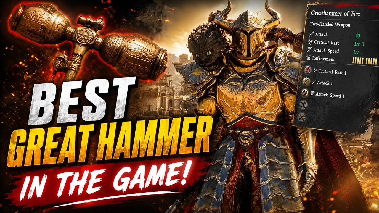 Crimson Desert Get the STRONGEST Great Hammer Early! (Tier 5 Endgame Weapon)