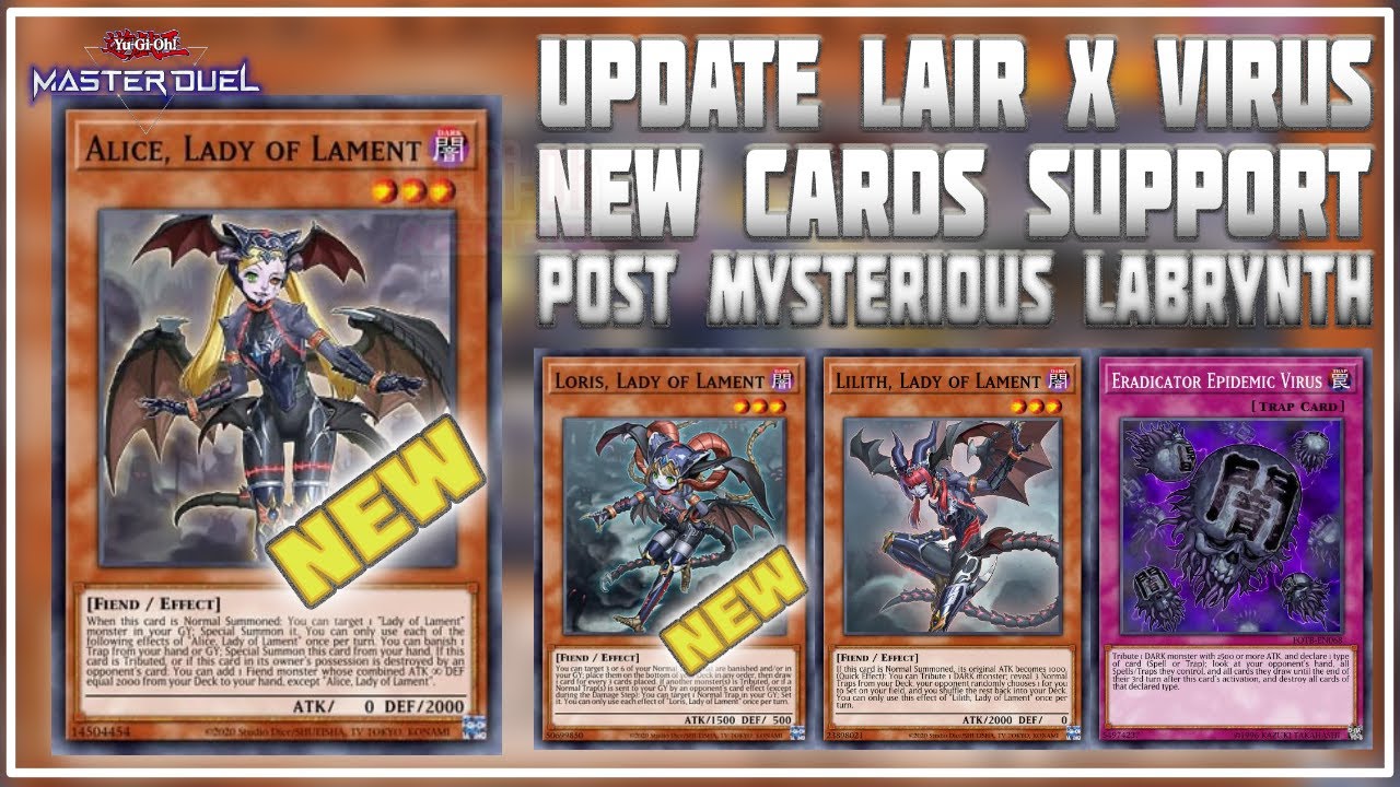 LAIR x VIRUS More Toxic With New CARDS SUPPORT Post MYSTERIOUS LABRYNTH | Yu-Gi-Oh! Master Duel